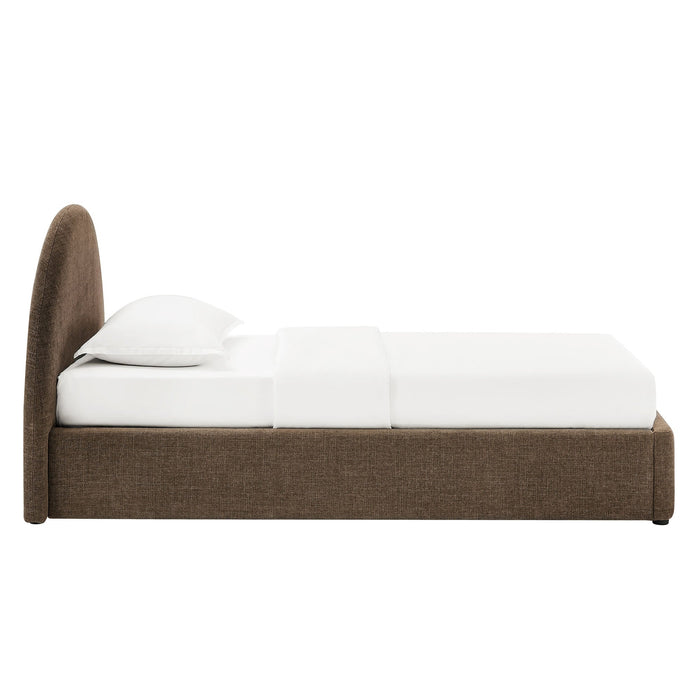 Modway Resort Upholstered Fabric Storage Platform Bed Frame in Twin - side view 47