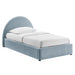 Modway Resort Upholstered Fabric Storage Platform Bed Frame in Twin - front view 8