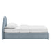 Modway Resort Upholstered Fabric Storage Platform Bed Frame in Twin - side view 48