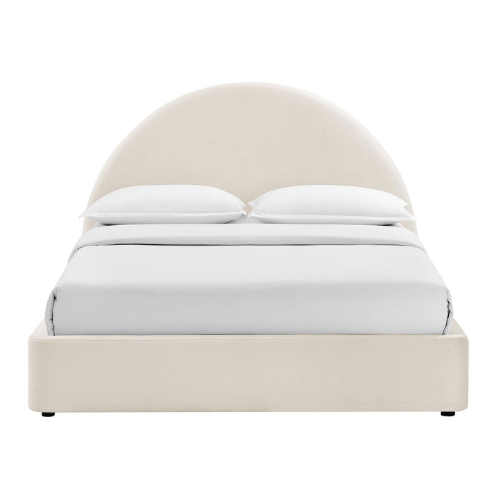 Modway Resort Arched Performance Velvet Storage Platform Bed Frame in Full - lifestyle view 73