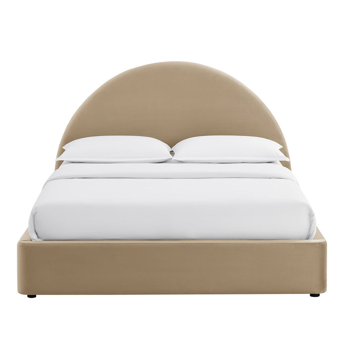 Modway Resort Arched Performance Velvet Storage Platform Bed Frame in Full - lifestyle view 72