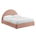 Modway Resort Upholstered Fabric Storage Platform Bed Frame in Queen - front view