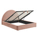 Modway Resort Upholstered Fabric Storage Platform Bed Frame in Queen - angled view
