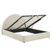 Modway Resort Upholstered Fabric Storage Platform Bed Frame in Queen - angled view 33