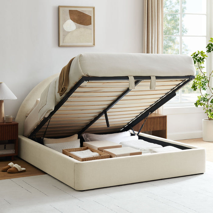 Modway Resort Upholstered Fabric Storage Platform Bed Frame in Queen - lifestyle view 173