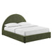 Modway Resort Upholstered Fabric Storage Platform Bed Frame in Queen - front view 14