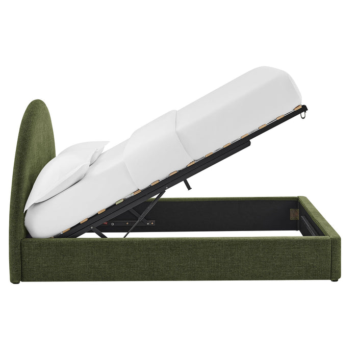 Modway Resort Upholstered Fabric Storage Platform Bed Frame in Queen - detail view 74
