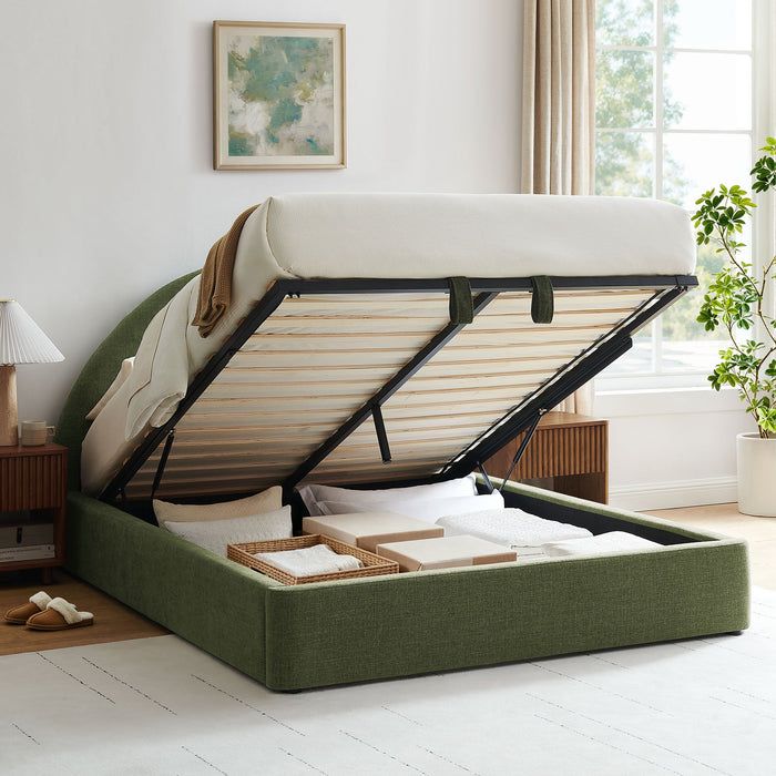 Modway Resort Upholstered Fabric Storage Platform Bed Frame in Queen - lifestyle view 174