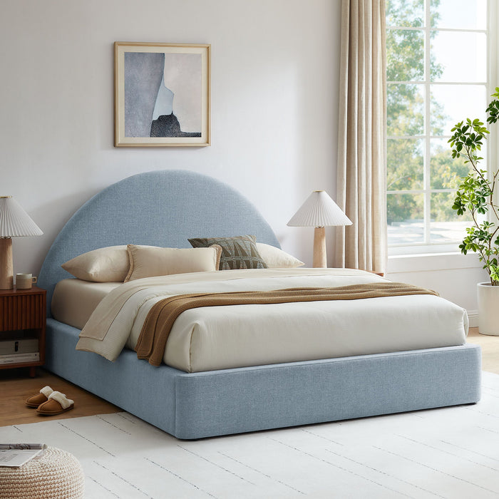Modway Resort Upholstered Fabric Storage Platform Bed Frame in Queen - lifestyle view 156