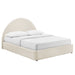 Modway Resort Arched Performance Velvet Storage Platform Bed Frame in King - front view 15