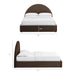 Modway Resort Arched Performance Velvet Storage Platform Bed Frame in King - dimensions and specifications 152