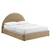Modway Resort Arched Performance Velvet Storage Platform Bed Frame in King - front view 16