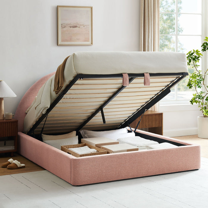 Modway Resort Upholstered Fabric Storage Platform Bed Frame in King - lifestyle view 164