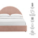 Modway Resort Upholstered Fabric Storage Platform Bed Frame in King - dimensions and specifications