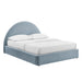 Modway Resort Upholstered Fabric Storage Platform Bed Frame in King - front view 17