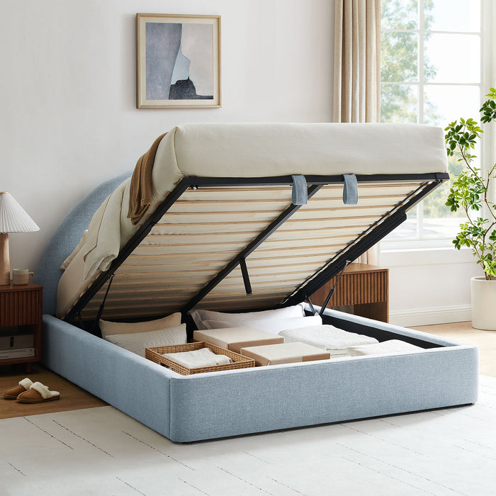 Modway Resort Upholstered Fabric Storage Platform Bed Frame in King - lifestyle view 177