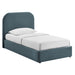 Modway Keynote Performance Velvet Storage Platform Bed Frame in Twin - front view 8