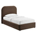 Modway Keynote Performance Velvet Storage Platform Bed Frame in Twin - front view 6