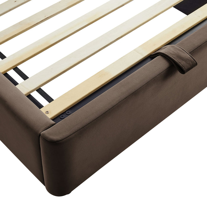 Modway Keynote Performance Velvet Storage Platform Bed Frame in Twin - lifestyle view 106