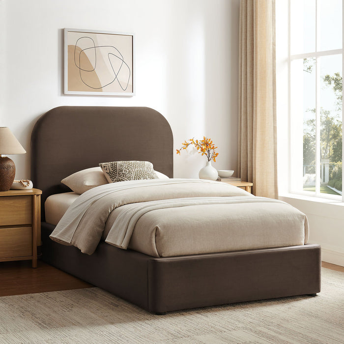 Modway Keynote Performance Velvet Storage Platform Bed Frame in Twin - lifestyle view 146