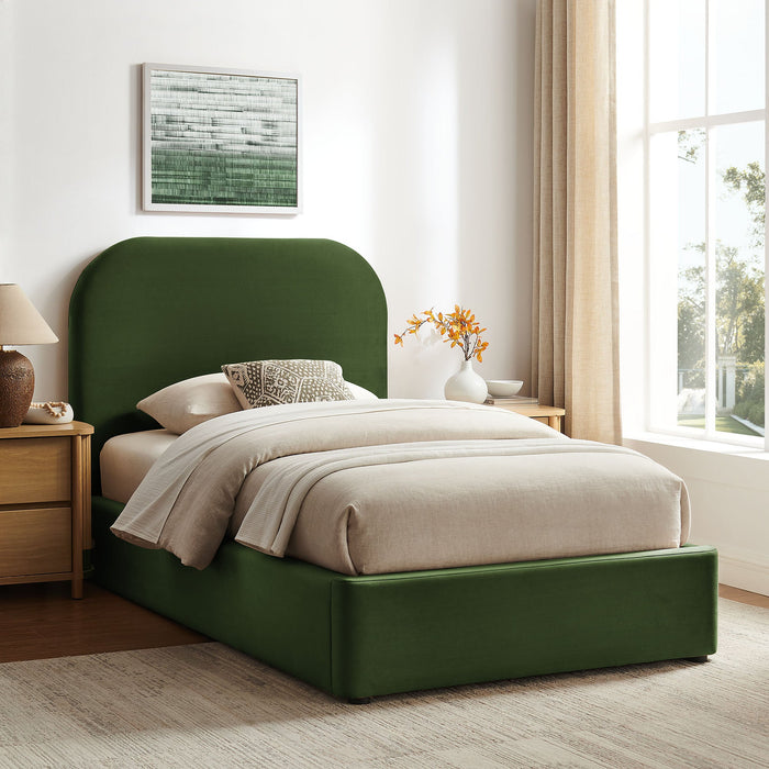 Modway Keynote Performance Velvet Storage Platform Bed Frame in Twin - lifestyle view 147