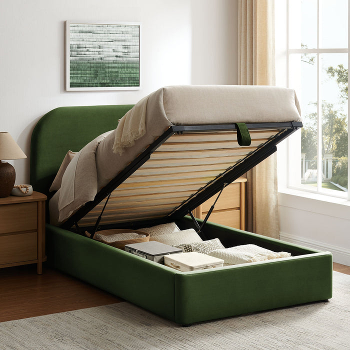 Modway Keynote Performance Velvet Storage Platform Bed Frame in Twin - lifestyle view 167