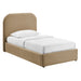 Modway Keynote Performance Velvet Storage Platform Bed Frame in Twin - front view