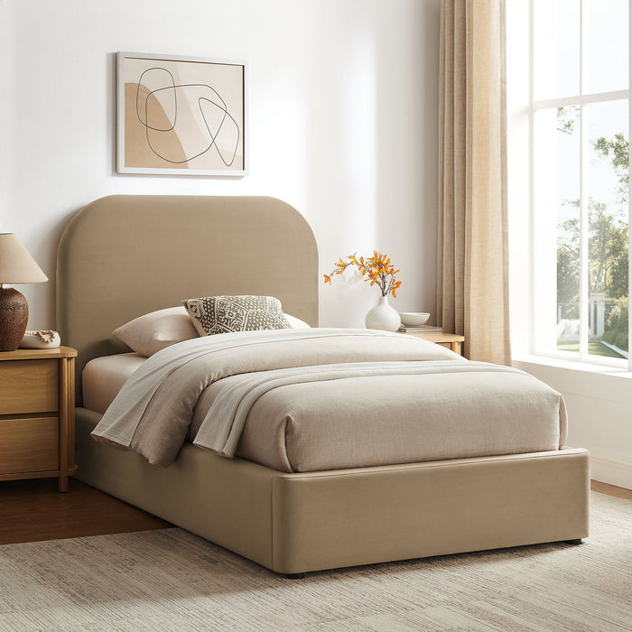 Modway Keynote Performance Velvet Storage Platform Bed Frame in Twin - lifestyle view 142