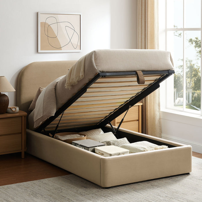 Modway Keynote Performance Velvet Storage Platform Bed Frame in Twin - lifestyle view 162