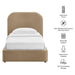 Modway Keynote Performance Velvet Storage Platform Bed Frame in Twin - dimensions and specifications