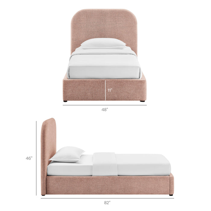 Modway Keynote Fabric Upholstered Storage Platform Bed Frame in Twin - dimensions and specifications 196