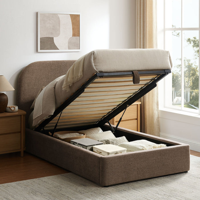Modway Keynote Fabric Upholstered Storage Platform Bed Frame in Twin - lifestyle view 166