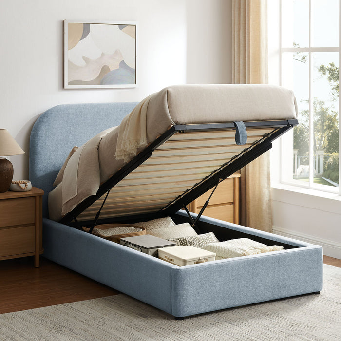 Modway Keynote Fabric Upholstered Storage Platform Bed Frame in Twin - lifestyle view 167