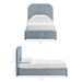 Modway Keynote Fabric Upholstered Storage Platform Bed Frame in Twin - dimensions and specifications 194