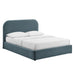 Modway Keynote Performance Velvet Storage Platform Bed Frame in Full - front view 9
