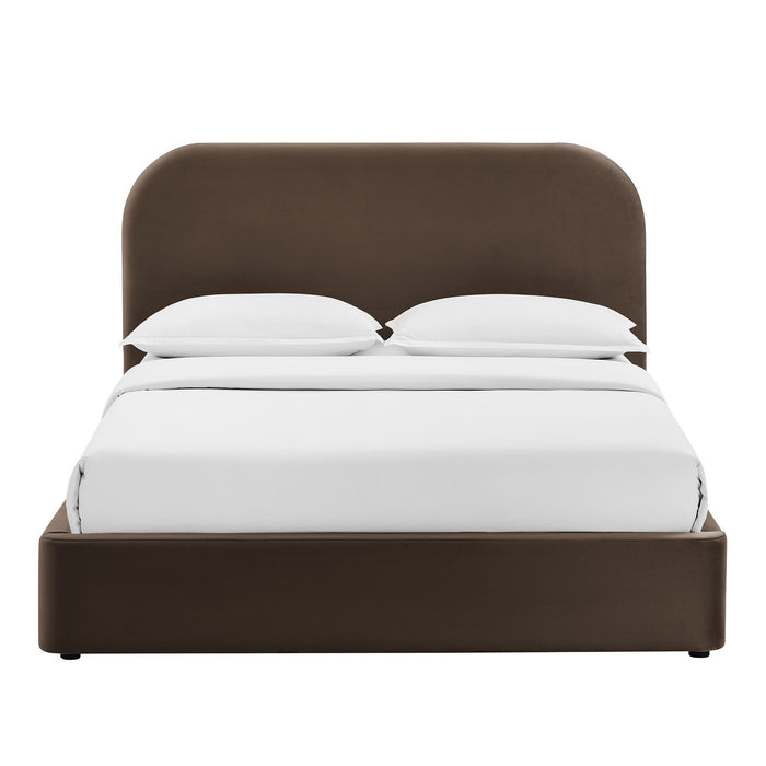 Modway Keynote Performance Velvet Storage Platform Bed Frame in Full - lifestyle view 91