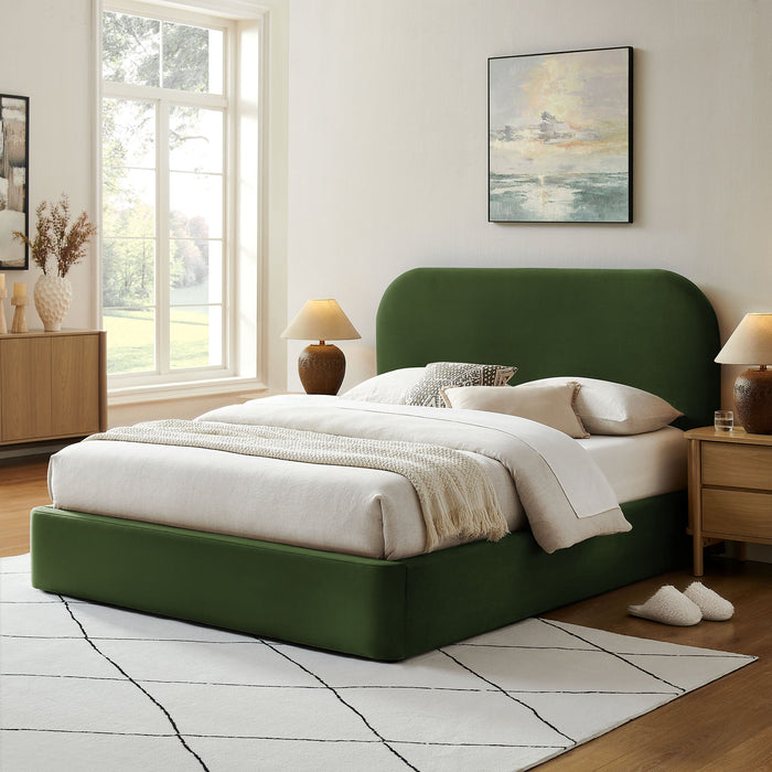 Modway Keynote Performance Velvet Storage Platform Bed Frame in Full - lifestyle view 152