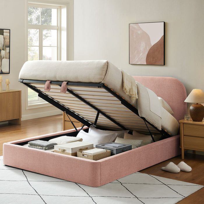 Modway Keynote Fabric Upholstered Storage Platform Bed Frame in Full - lifestyle view 169