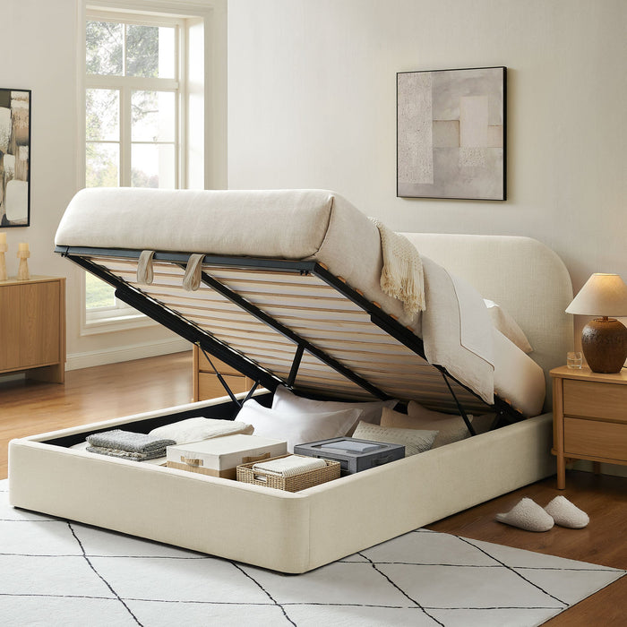Modway Keynote Fabric Upholstered Storage Platform Bed Frame in Full - lifestyle view 172