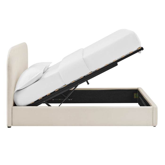 Modway Keynote Performance Velvet Storage Platform Bed Frame in Queen - detail view 74