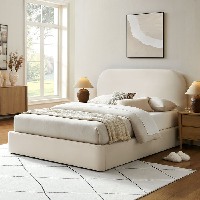 Modway Keynote Performance Velvet Storage Platform Bed Frame in Queen - lifestyle view 154