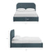 Modway Keynote Performance Velvet Storage Platform Bed Frame in Queen - dimensions and specifications 206