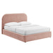 Modway Keynote Fabric Upholstered Storage Platform Bed Frame in Queen - front view 14