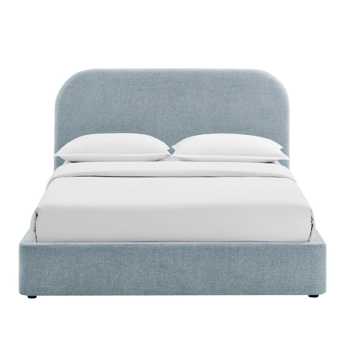 Modway Keynote Fabric Upholstered Storage Platform Bed Frame in Queen - lifestyle view 95