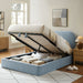 Modway Keynote Fabric Upholstered Storage Platform Bed Frame in Queen - lifestyle view 175