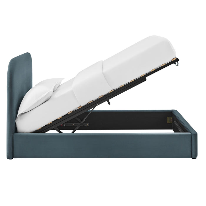 Modway Keynote Performance Velvet Storage Platform Bed Frame in King - detail view 77