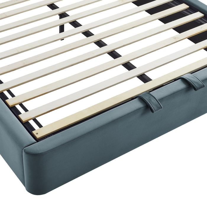 Modway Keynote Performance Velvet Storage Platform Bed Frame in King - lifestyle view 117