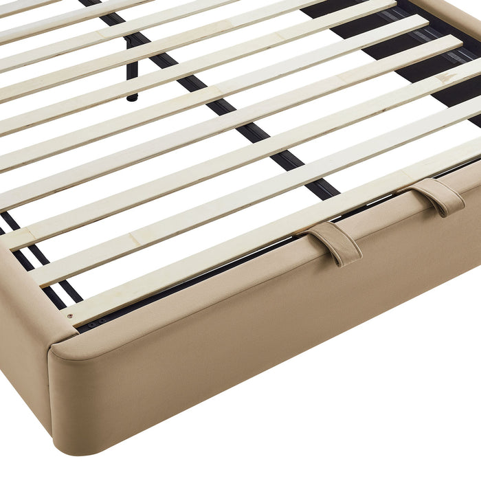 Modway Keynote Performance Velvet Storage Platform Bed Frame in King - lifestyle view 104