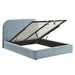 Modway Keynote Fabric Upholstered Storage Platform Bed Frame in King - angled view 39