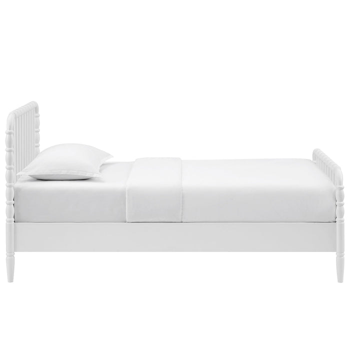 Modway Arlette Wood Spindle Bed Frame in Twin - side view 21